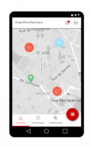 Free Pro Partners - Mobile - Map